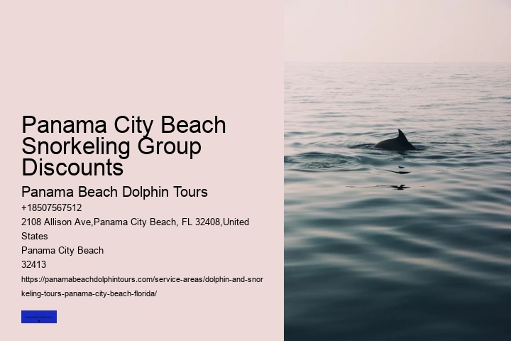 Panama City Beach Snorkeling Group Discounts